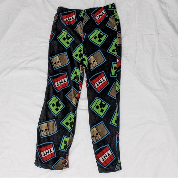 Minecraft Survival Mode Boys Long Sleeve Top and Pants Pajama Sleep Set, NWT - Picture 3 of 5